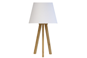 Skrivebordstilbehør - Unilux Katy LED lampe, hvit/tre - 400165041