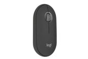 Mus - Logitech Pebble Mouse 2 M350s Wireless - Tonal Graphite - Mus - Optisk - 3 knapper - Svart - 910-007015