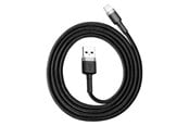 USB - Baseus Cafule USB Lightning Cable 2.4A 1m (Gray+Black) - CALKLF-BG1