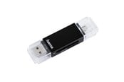 Flashminneadapter - Hama "Basic" USB 2.0 OTG Cardreader SD / microSD black - 181056