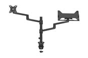 Veggmontering, AV-braketter & AV-møbler - Neomounts DS20-425BL2 mounting kit - full-motion adjustable arm - for LCD display / notebook - black - Max - recommended for 17"-27" (LCD display) / 11.6"-17.3" (notebook) - DS20-425BL2