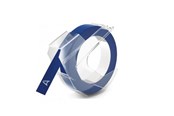 Papir, Fotopapir & Etiketter - DYMO autentisk pregeetiketttape | 9 mm x 3 m rull | Hvitt trykk på blått | Selvklebende | for pregeetikettmakere | 1 rull - 520106