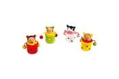 Treleker - Small Foot - Wooden Baby Tooth Pot Animal 4pcs. - 7795
