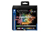 Skrive- & Tegneverktøy - Staedtler Pigment brush 371 "Nature Set" 12 pcs. Cardboard box - 371 C12-3
