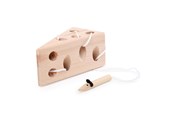 Babyleker - Small Foot - Cheese and Mouse Wooden Threading Gam - 11053