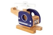 Leketøysbil - Small Foot - Wooden Helicopter Blue - 12287