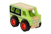 Leketøysbil - Small Foot - Wooden Off-Road Jeep Green - 12288