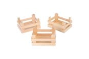 Rollelek - Small Foot - Wooden Crates Small 10x8x5.5cm set of 3 - 1808