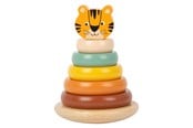 Babyleker - Small Foot - Wooden Stacking Tower Safari Tiger 7 - 11706