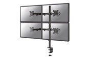 Skjermholder - Neomounts FPMA-D550D4 mounting kit - full-motion - for 4 flat panels - black - FPMA-D550D4BLACK