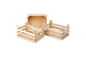 Rollelek - Small Foot - Wooden Crates Large 18x12x9.5cm Set of 3 - 1807