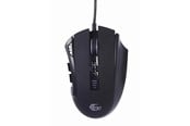 Mus - Gembird Ragnar RX500 - Gaming mus - Optisk - 10 - Svart med RGB-lys - MUSG-RAGNAR-RX500