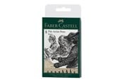 Skrive- & Tegneverktøy - Faber-Castell 8 Pitt Artist Pens Black - 167158
