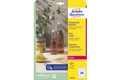 Papir, Fotopapir & Etiketter - Avery Crystal Clear-etiketter, Ø 40 mm, 600 Etiketter, Transparent - L7780-25