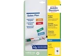 Papir, Fotopapir & Etiketter - Avery Magnetsegl, 78 x 28 mm, 90 Etiketter, Hvit - J8871-5
