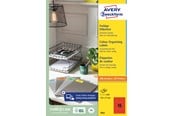 Papir, Fotopapir & Etiketter - Avery Fargede etiketter, 105 x 37 mm, 1.600 Etiketter, Rød - 3452