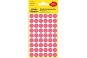 Papir, Fotopapir & Etiketter - Avery Matriseklistremerker, Ø 12 mm, 270 Etiketter, Neonrød - 3147