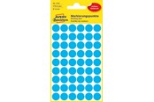 Papir, Fotopapir & Etiketter - Avery Matriseklistremerker, Ø 12 mm, 270 Etiketter, Blå - 3142
