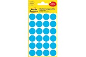 Papir, Fotopapir & Etiketter - Avery Matriseklistremerker, Ø 18 mm, 96 Etiketter, Blå - 3005