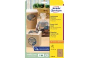Papir, Fotopapir & Etiketter - Avery Brunt kraftpapir-etiketter, 210 x 297 mm, 25 Etiketter, Brun - L7109-25
