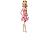 Dukker & Tilbehør - Barbie Fashionista - Rosa Blomstret Kjole - HJT02