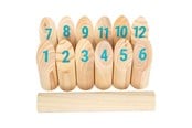 Utendørsleker - Small Foot Wooden Kubb with Numbers Throwing Game in Bag 13dlg. - 12402