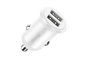 Mobil - Adaptere og ladere - Baseus Grain Pro Car Charger 2x USB 4.8A (white) - CCALLP-02