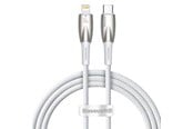 USB - Baseus USB-C cable for Lightning Glimmer Series 20W 1m (White) - CADH000002