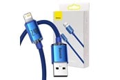 USB - Baseus Crystal Shine cable USB to Lightning 2.4A 2m (blue) - CAJY000103