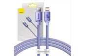 USB - Baseus Crystal Shine cable USB-C to Lightning 20W PD 1.2m (purple) - CAJY000205