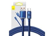 USB - Baseus Crystal Shine cable USB to USB-C 5A100W1.2m (blue) - CAJY000403