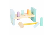 Babyleker - Small Foot - Wooden Hammer Bench Pastel 8 pcs. - 11723