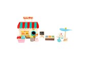 Treleker - Small Foot - Wooden Take-along Play Shop Poppenhuis 15dlg. - 11393