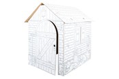Kreative leker - Small Foot - Cardboard Playhouse Farm 87x71x88cm - 10015
