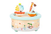 Musikk - Small Foot - Wooden Music Box Parrot and Elephant - 11108