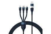 USB - Baseus 3in1 USB cable Flash Series 2 USB-C + micro USB + Lightning 100W 1.2m (blue) - CASS030103