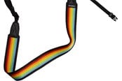 Kamerastropp/-rem - Polaroid Camera Strap Flat - Rainbow Black - 006055