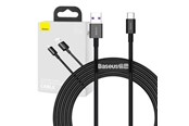 USB - Baseus Superior Series Cable USB to USB-C 66W 2m (black) - CATYS-A01
