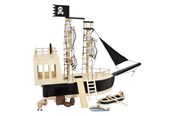 Rollelek - Small Foot - Wooden Dollhouse Pirate Boat - 12411