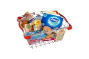 Rollelek - Small Foot - Play Food in Metal Shopping Basket 2 - 9559