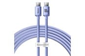 USB - Baseus Crystal Shine cable USB-C to USB-C 100W 2m (purple) - CAJY000705