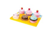 Rollelek - Small Foot - Wooden Play Food Cupcakes and Cake Set 13dlg. - 10149