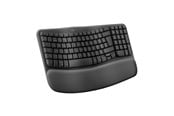 Tastatur - Logitech Wave Keys - Graphite - ND - Ergonomisk tastatur - Nordisk - Svart - 920-012298
