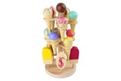 Rollelek - Small Foot - Wooden Play Food Ice Creams on Movable Ice Cream Stand 16dlg. - 1248