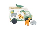 Babyleker - Small Foot - Wooden Shape Sorter Jeep Safari 6dlg - 11700