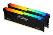 RAM - Kingston FURY Beast RGB DDR4-3600 - 32GB - CL18 - Dual Channel (2 pcs) - Intel XMP - Svart med RGB - KF436C18BB2AK2/32