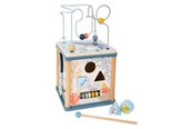 Babyleker - Small Foot - Wooden Activity Cube and Motor Spiral - 11910