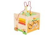 Babyleker - Small Foot - Wooden Activity Cube and Motor Spiral - 11732
