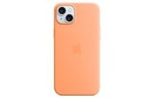 Mobil - Deksel og etui - Apple iPhone 15 Plus Silicone Case with MagSafe - Orange Sorbet - MT173ZM/A