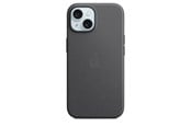 Mobil - Deksel og etui - Apple iPhone 15 FineWoven Case with MagSafe - Black - MT393ZM/A